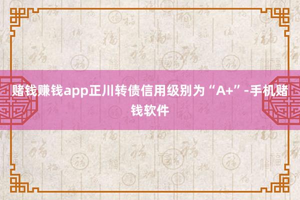 赌钱赚钱app正川转债信用级别为“A+”-手机赌钱软件
