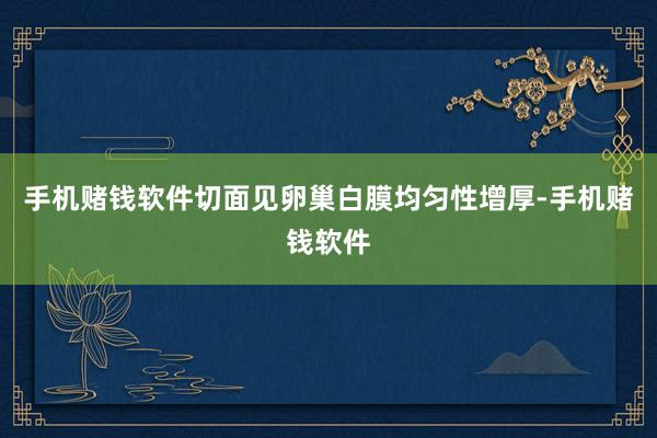 手机赌钱软件切面见卵巢白膜均匀性增厚-手机赌钱软件