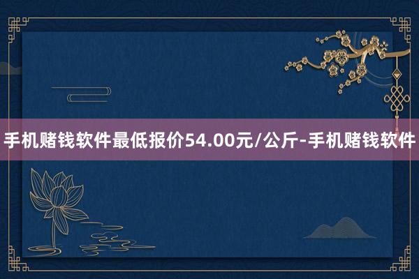 手机赌钱软件最低报价54.00元/公斤-手机赌钱软件