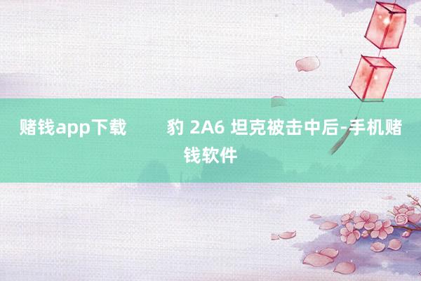 赌钱app下载        豹 2A6 坦克被击中后-手机赌钱软件