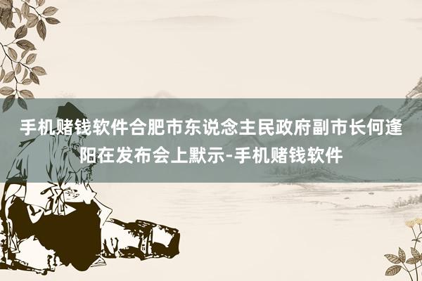 手机赌钱软件　　合肥市东说念主民政府副市长何逢阳在发布会上默示-手机赌钱软件