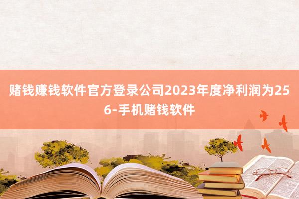 赌钱赚钱软件官方登录公司2023年度净利润为256-手机赌钱软件