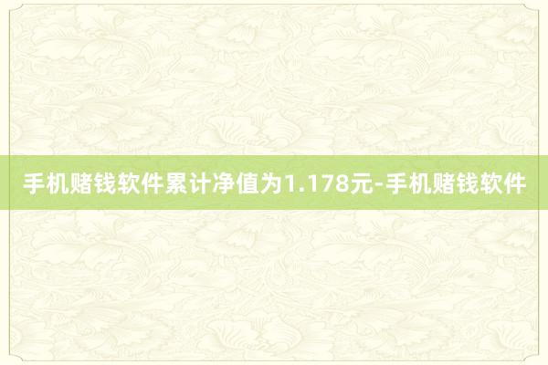 手机赌钱软件累计净值为1.178元-手机赌钱软件