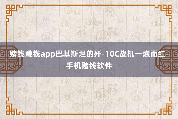 赌钱赚钱app巴基斯坦的歼-10C战机一炮而红-手机赌钱软件