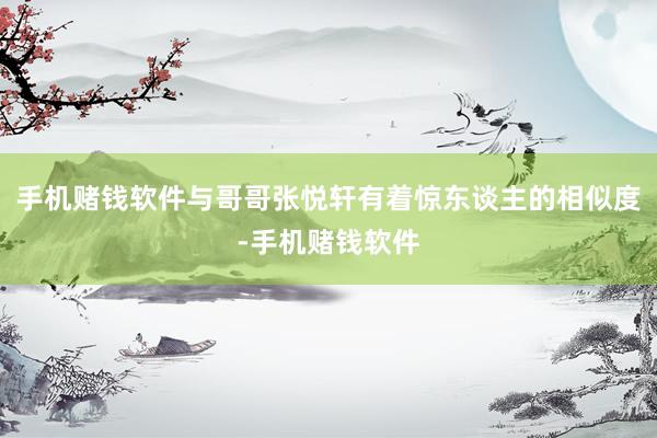 手机赌钱软件与哥哥张悦轩有着惊东谈主的相似度-手机赌钱软件